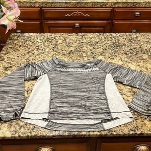 Trina Turk Recreation Sweatshirt two-tone gray, size S